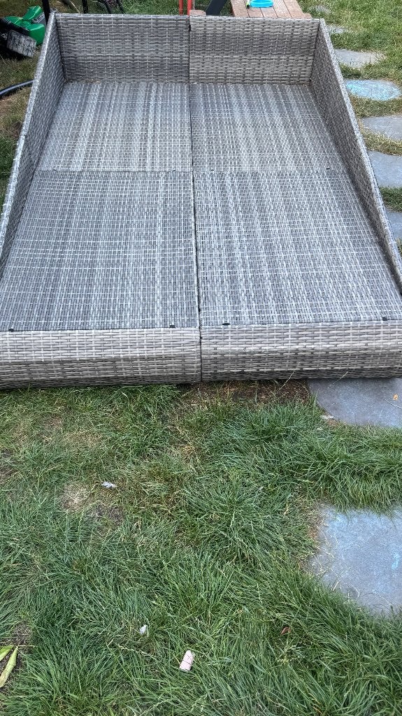 Vida XL ligbed tuin, Ophalen, Gebruikt, Kunststof