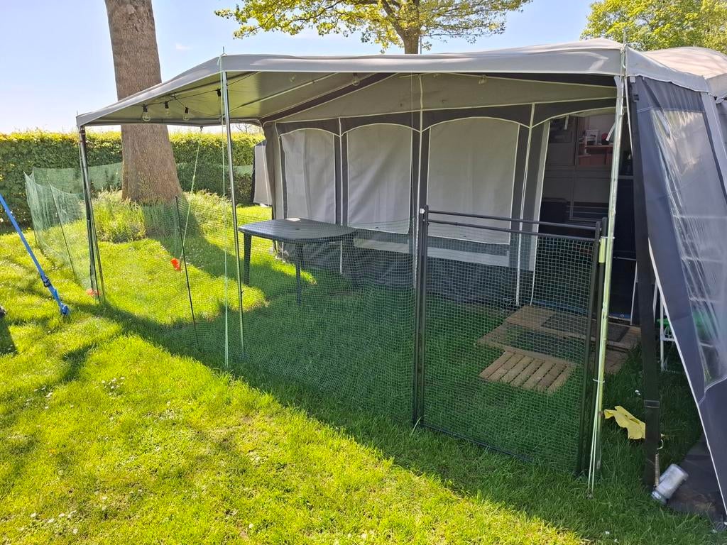 Flexibele afrastering, 15m, hoogte 115cm, incl.draaihekje, Dieren en Toebehoren, Honden-accessoires, Ophalen, Zo goed als nieuw