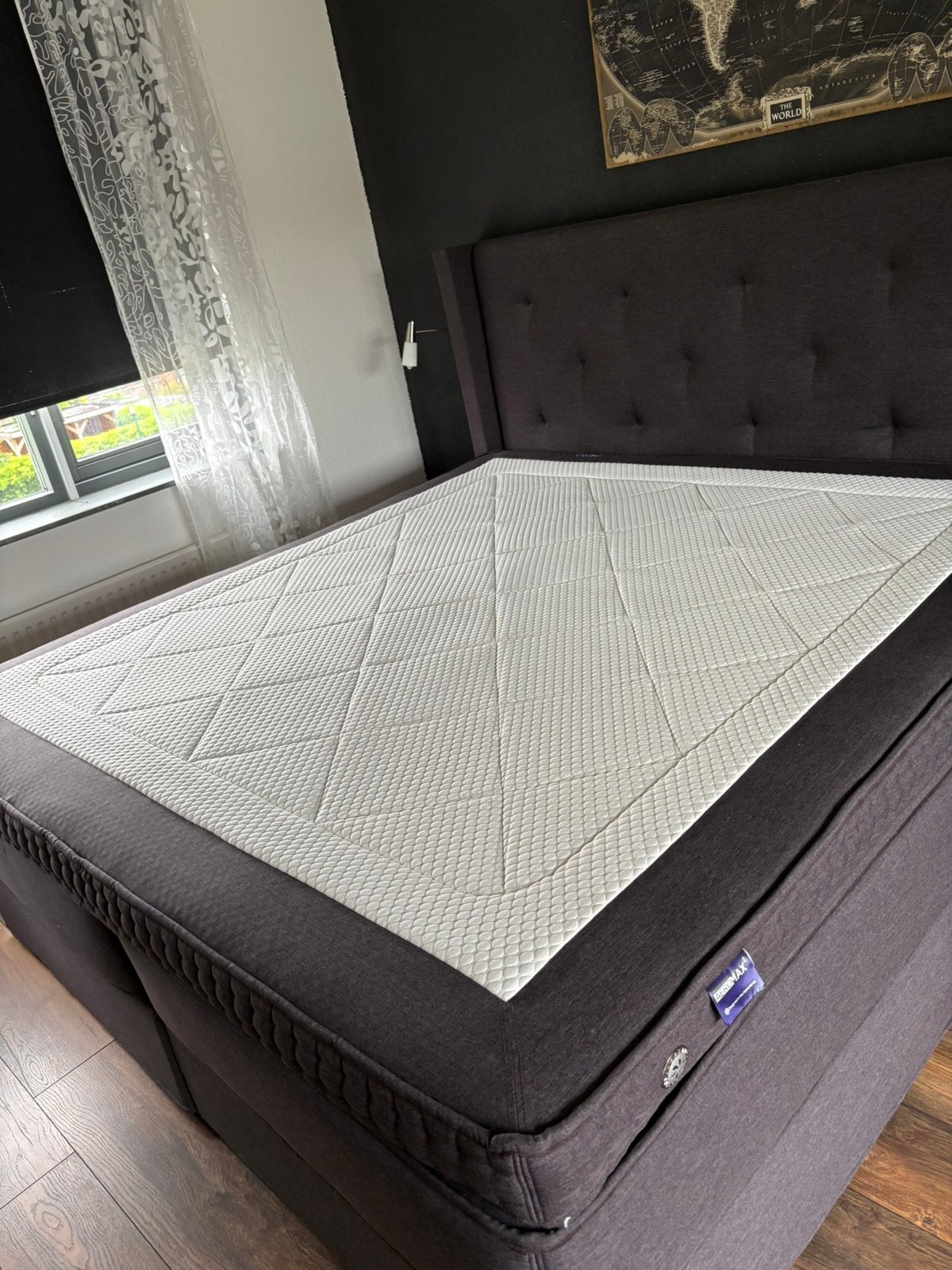 Swiss Sense Boxspring Compleet 200x210 - Zo goed als nieuw, Huis en Inrichting, Slaapkamer | Bedden, Zo goed als nieuw, Tweepersoons