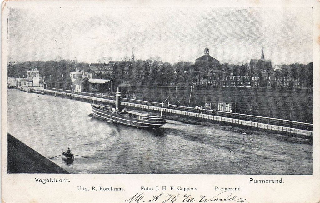 702-104-047 Vogelvlucht Purmerend, Verzenden, Voor 1920, Noord-Holland