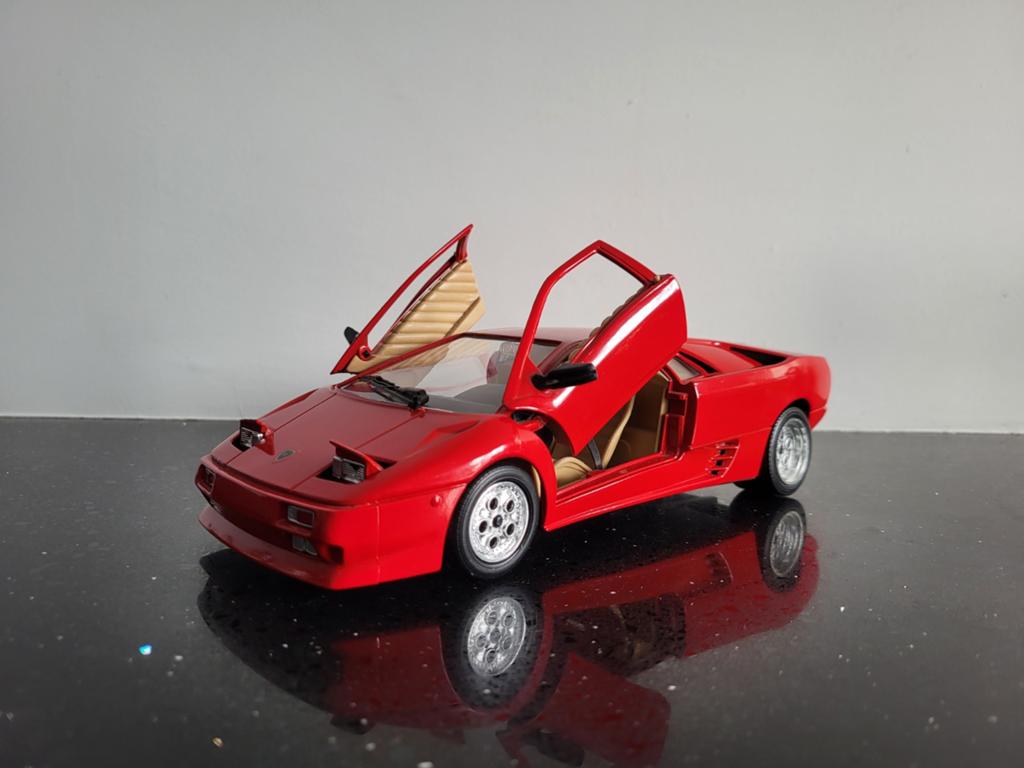 Lamborghini Diablo rood 1/18 Polistil Tonka, Hobby en Vrije tijd, Modelauto's | 1:18, Ophalen of Verzenden, Zo goed als nieuw