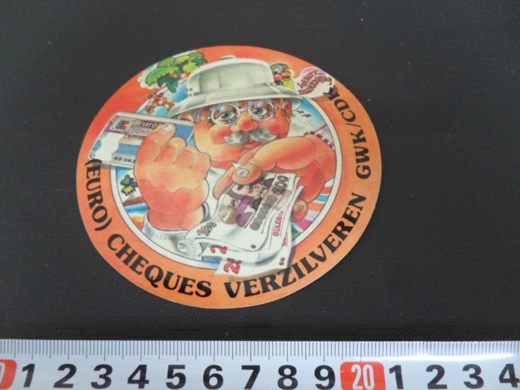 sticker (euro) Cheques verzilveren GWK / CDK, Verzamelen, Ophalen, Zo goed als nieuw