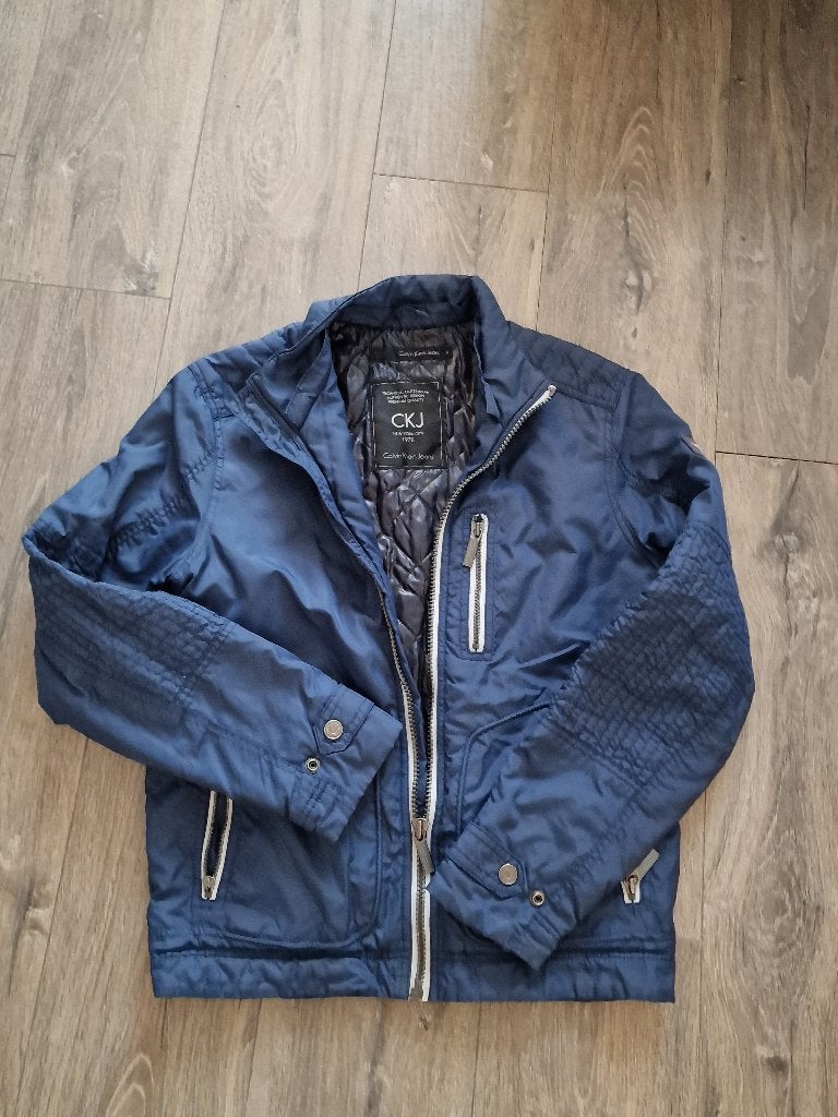 Calvin klein jas, Calvin Klein, Blauw, Ophalen of Verzenden, Zo goed als nieuw