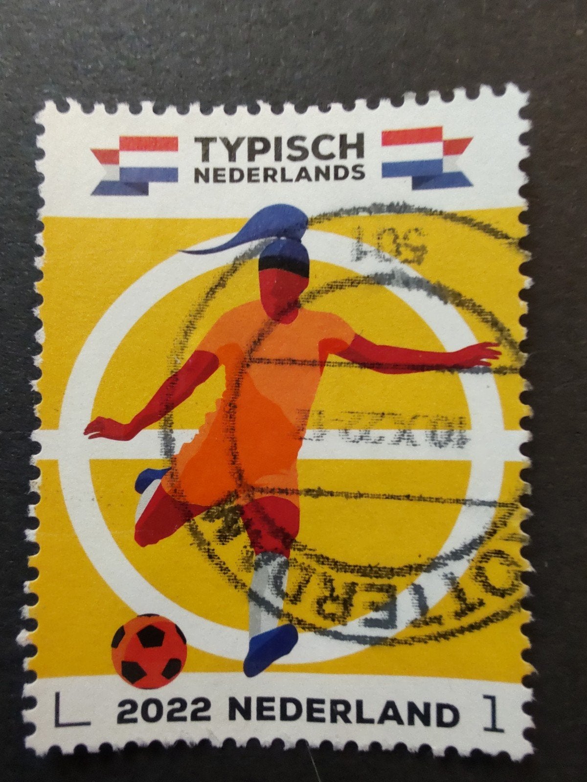 4052 voetbal 2022 typisch nederland, Postzegels en Munten, Postzegels | Nederland, Ophalen of Verzenden