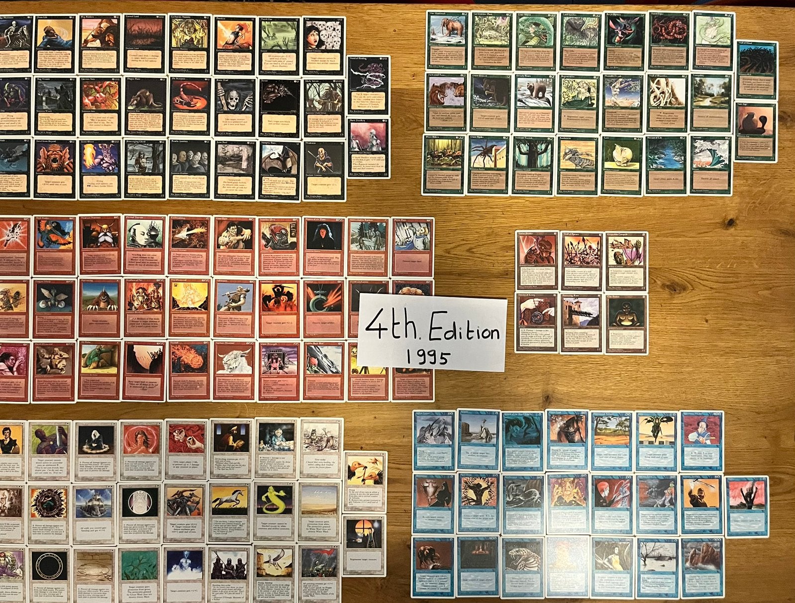 Magic: The Gathering Fourth Edition (4ED) Bundel 1995, Hobby en Vrije tijd, Ophalen of Verzenden, Zo goed als nieuw, Meerdere kaarten