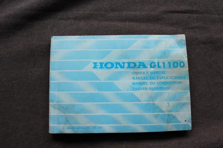 Honda GL1100 1979 Goldwing motorcycle owner's manual GL 1100, Ophalen of Verzenden, Honda