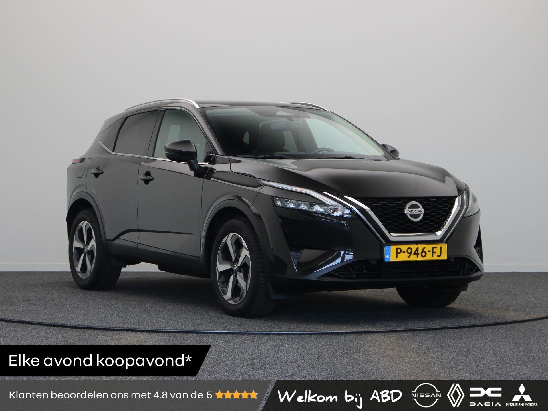 Nissan Qashqai 1.3 MHEV N-Connecta | Panoramadak | Rondomzic, Auto diversen, Netherlands@nissan-services.eu, Zwart, Nissan Nederland BV