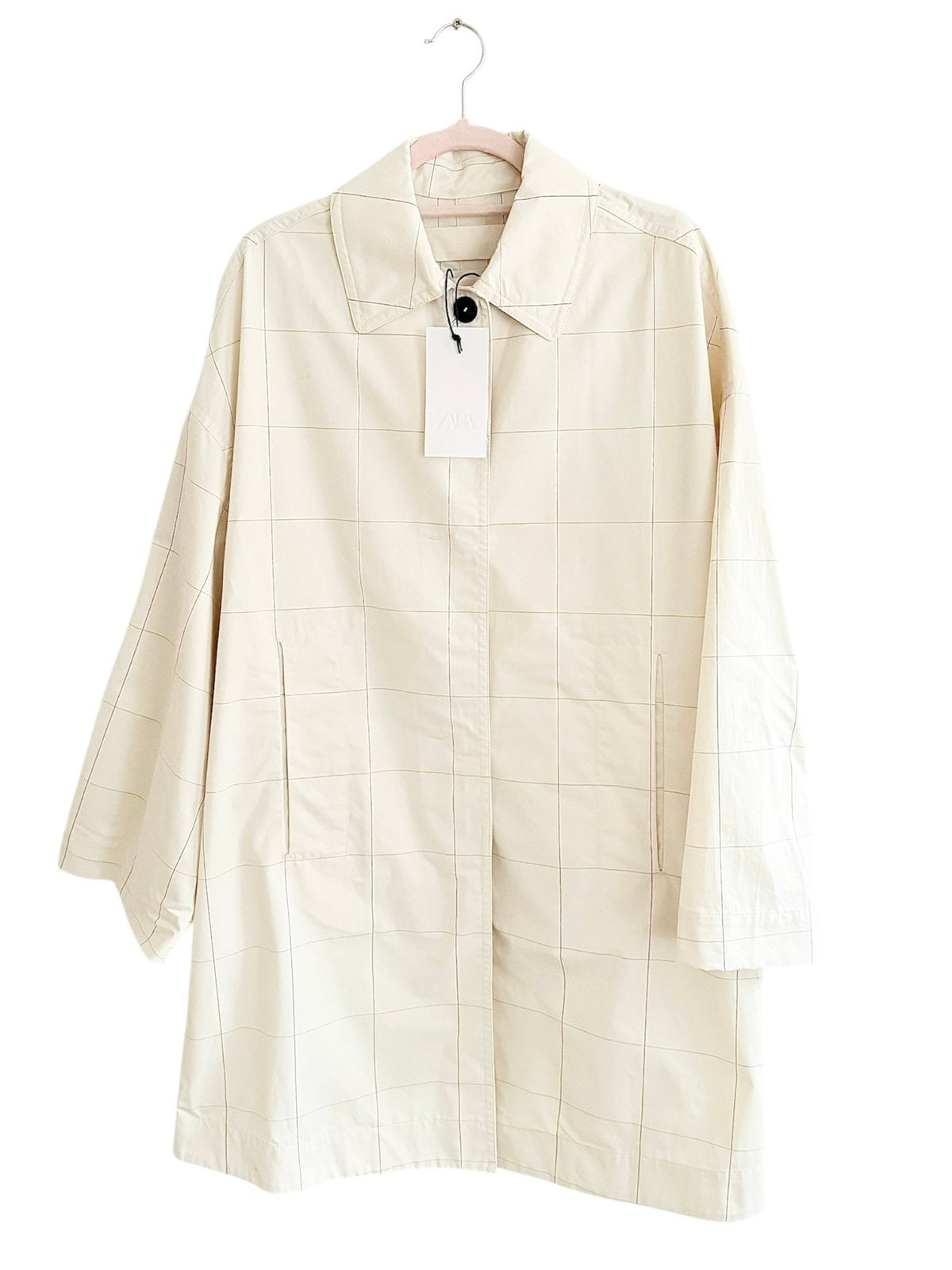 Trenchchoat ZARA creme nieuw met label, Ophalen of Verzenden, Nieuw, Maat 38/40 (M), Beige