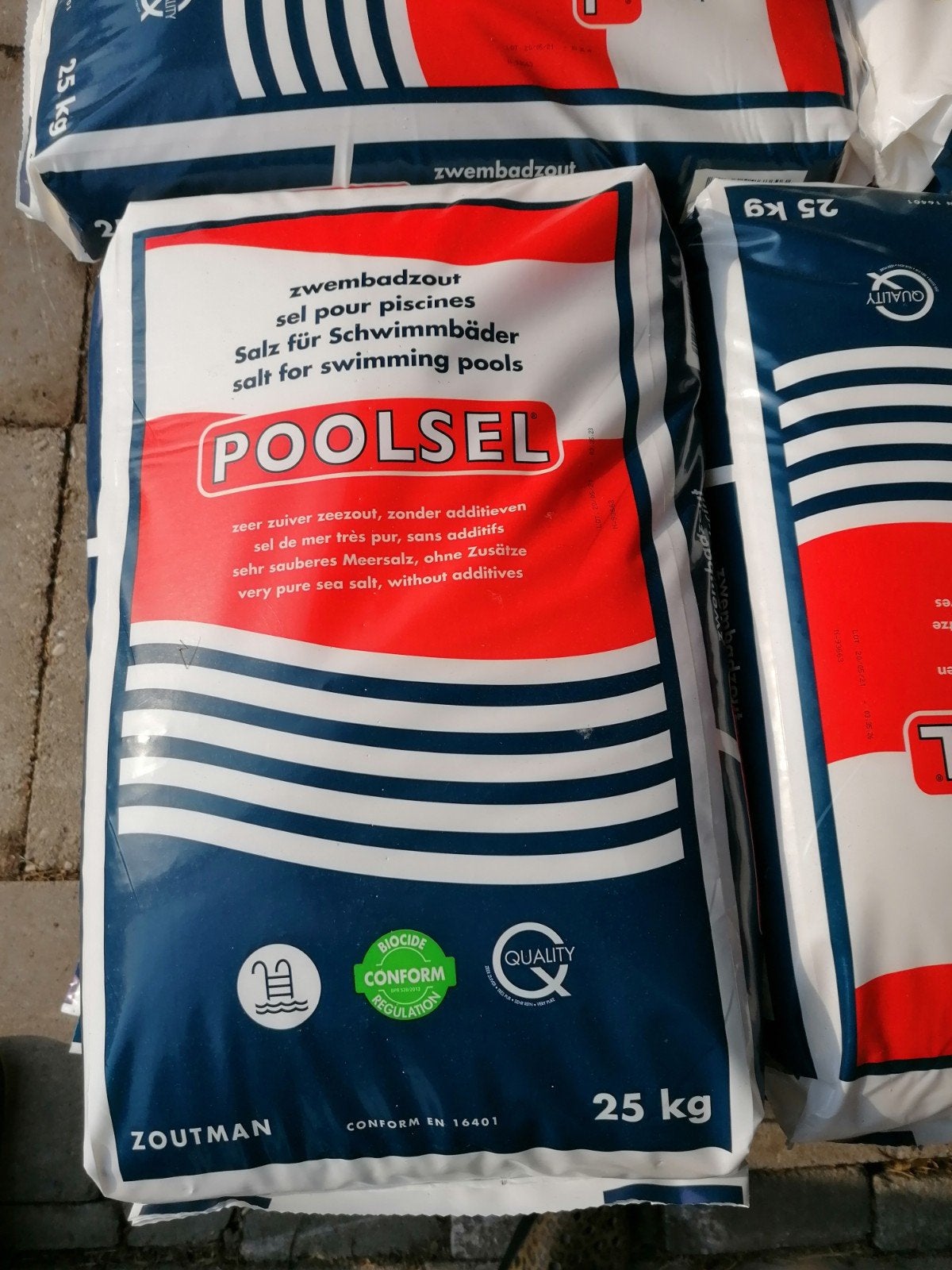 Poolsel zwembadzout 25kg, Ophalen, Nieuw