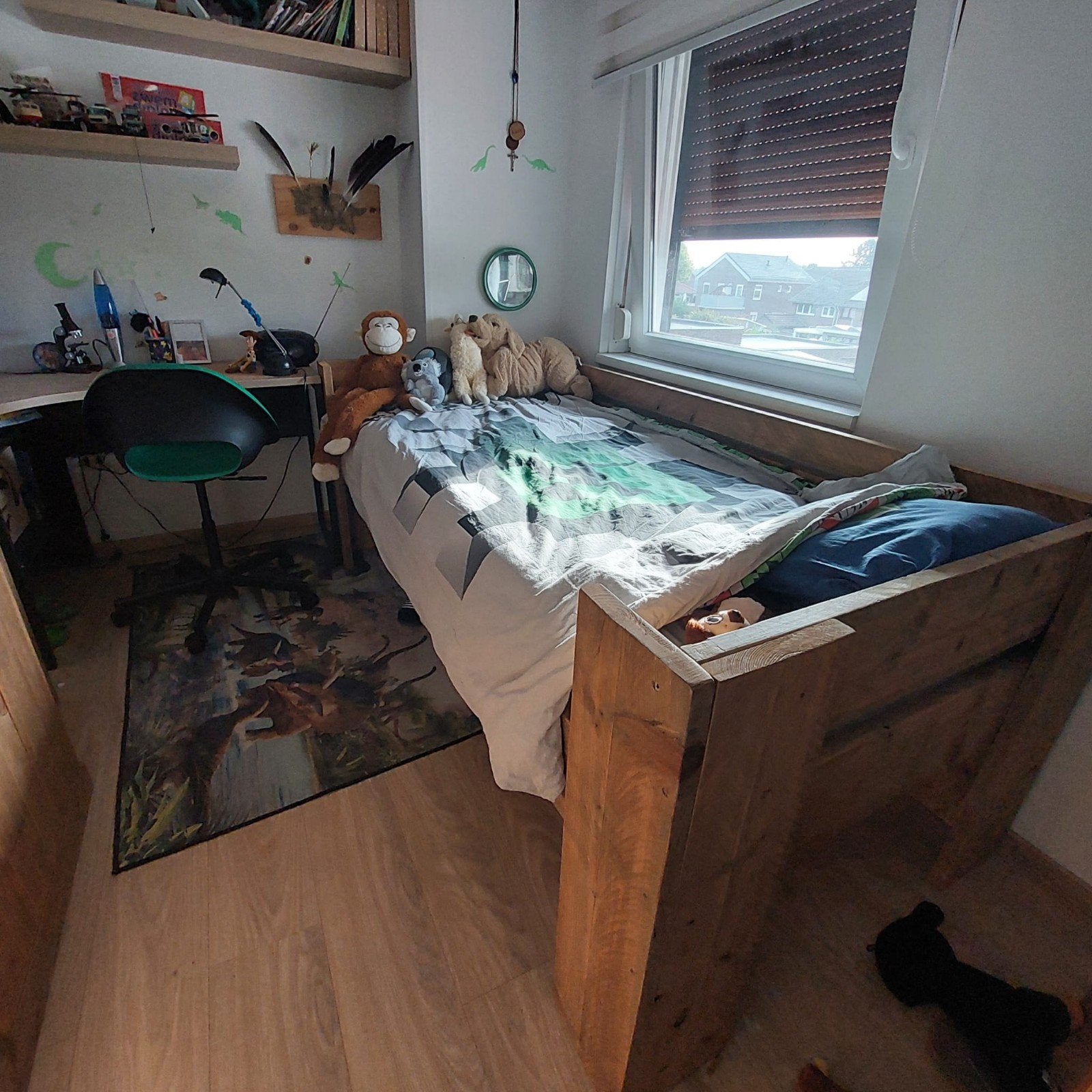 complete kinderkamer steigerhout, Ophalen, Zo goed als nieuw, Jongetje of Meisje