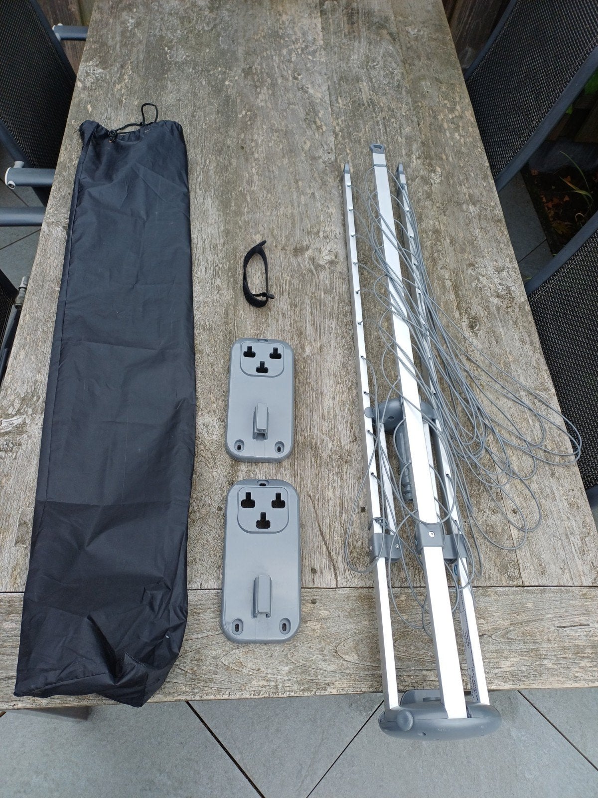 Aluminium Wand/Caravan droogmolen, Tuin en Terras, Droogmolens en Wasrekken, Ophalen of Verzenden, Nieuw, Droogmolen