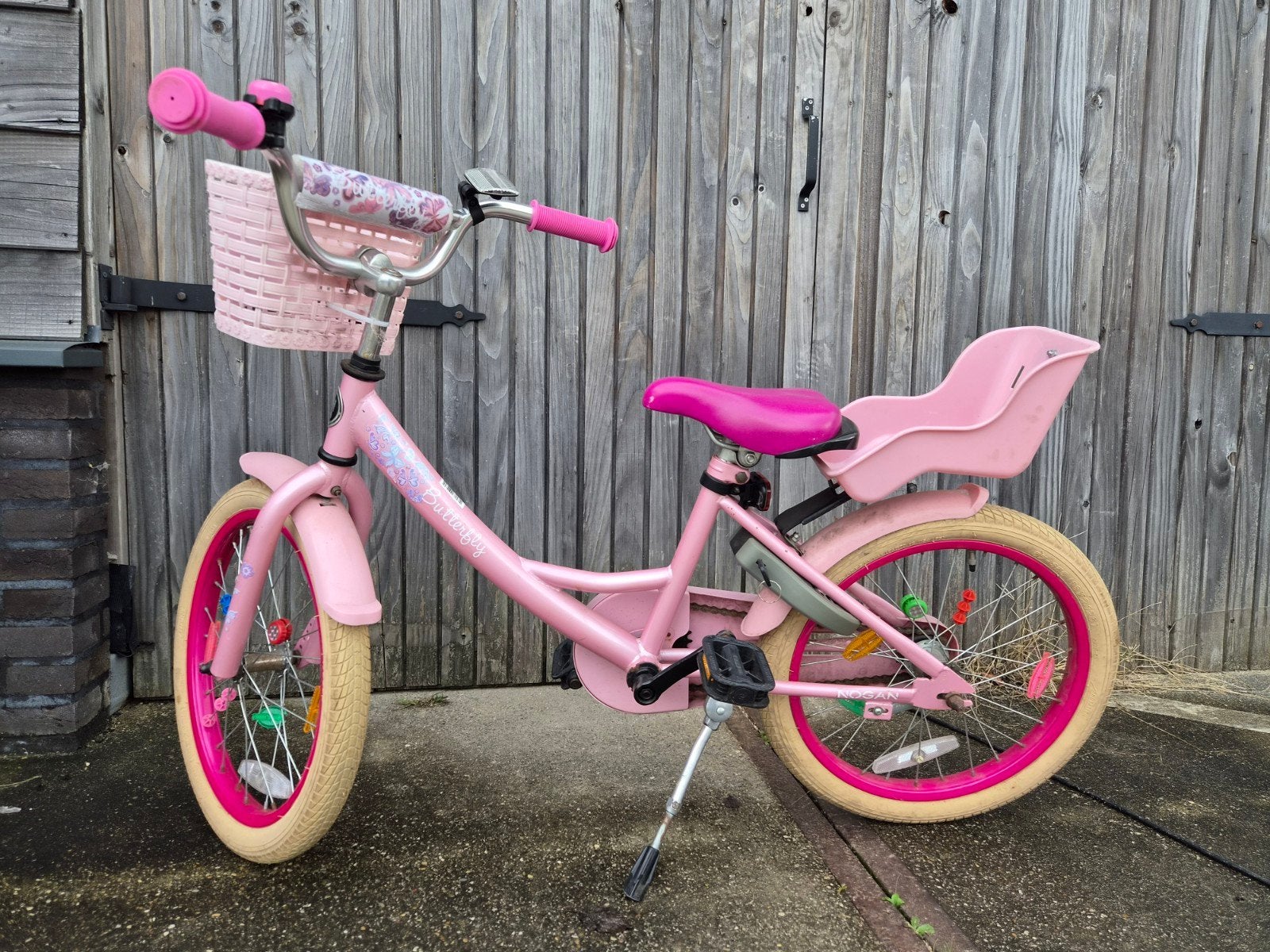 Butterfly meisjesfiets 18 inch - Gebruikt maar goed!, Ophalen, Gebruikt, 18 inch, Butterfly