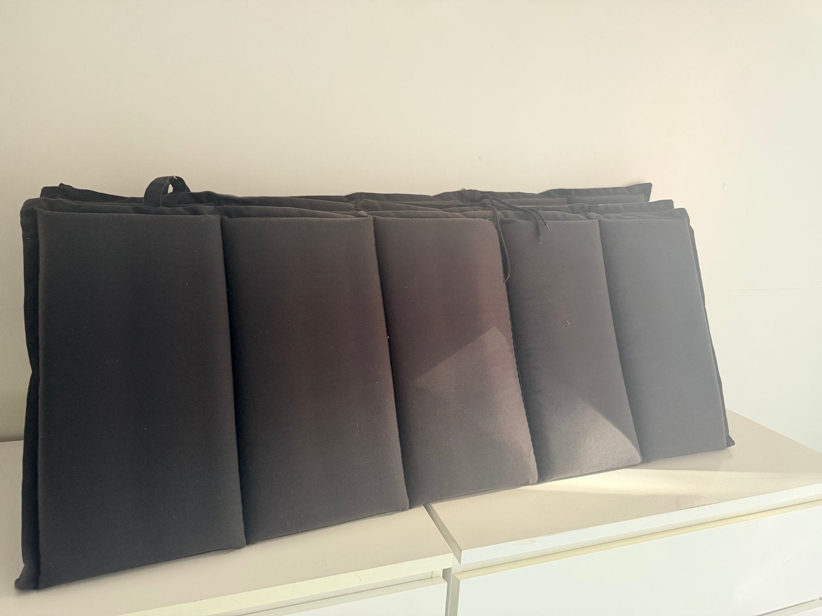 4 tuinstoelkussens gratis op te halen, Ophalen, Gebruikt, Bruin, Rechthoekig