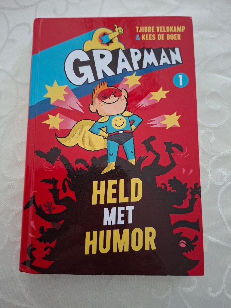 Kinderboek, GRAPMAN, Held met Humor, deel 1, Boeken, Ophalen of Verzenden, Zo goed als nieuw, Sprookjes