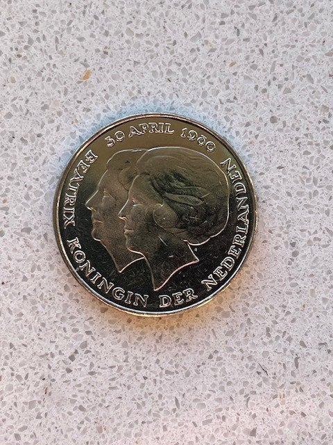 54x Rijksdaalder 1980 Dubbele kop JULIANA-BEATRIX, Ophalen, Koningin Juliana, 2½ gulden, Losse munt