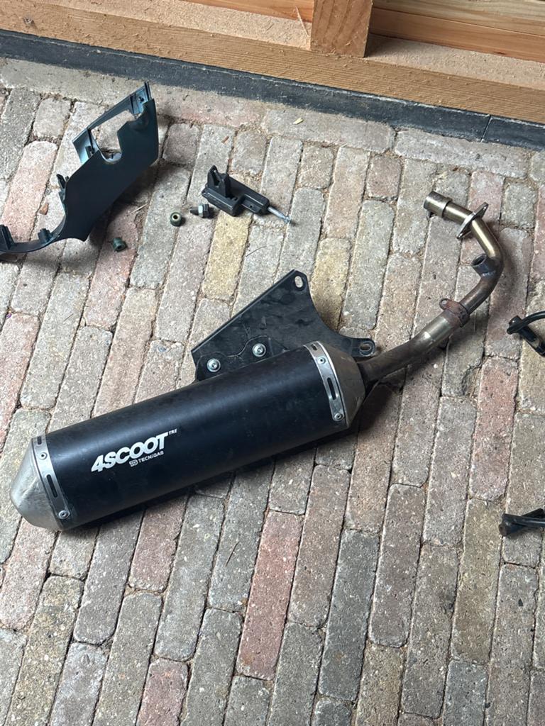 4scoot uitlaat voor Piaggio iGET E4, Ophalen of Verzenden