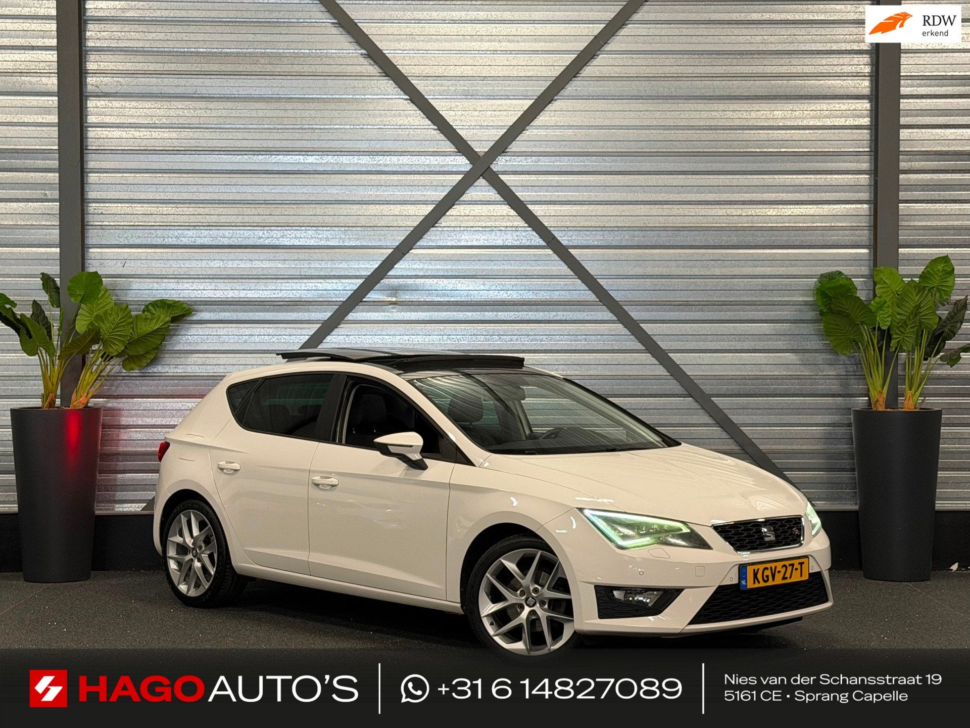Seat Leon 1.4 TSI FR LED/PANO/NAVI/CRUISE/HALF-LEDER/DCC/SEA, Voorwielaandrijving, 1131 kg, Gebruikt, 4 cilinders