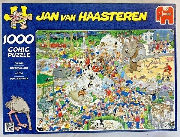 Jan van Haasteren Dierentuin Artis 1000 stukjes puzzel Jumbo, Verzenden, 500 t/m 1500 stukjes, Zo goed als nieuw, Legpuzzel