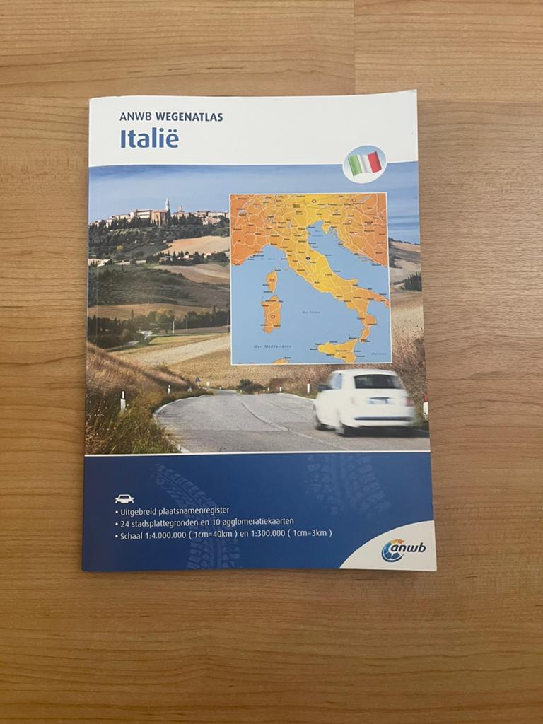 ANWB Wegenatlas Italië, Boeken, Atlassen en Landkaarten, Ophalen, ANWB, 2000 tot heden, Landkaart