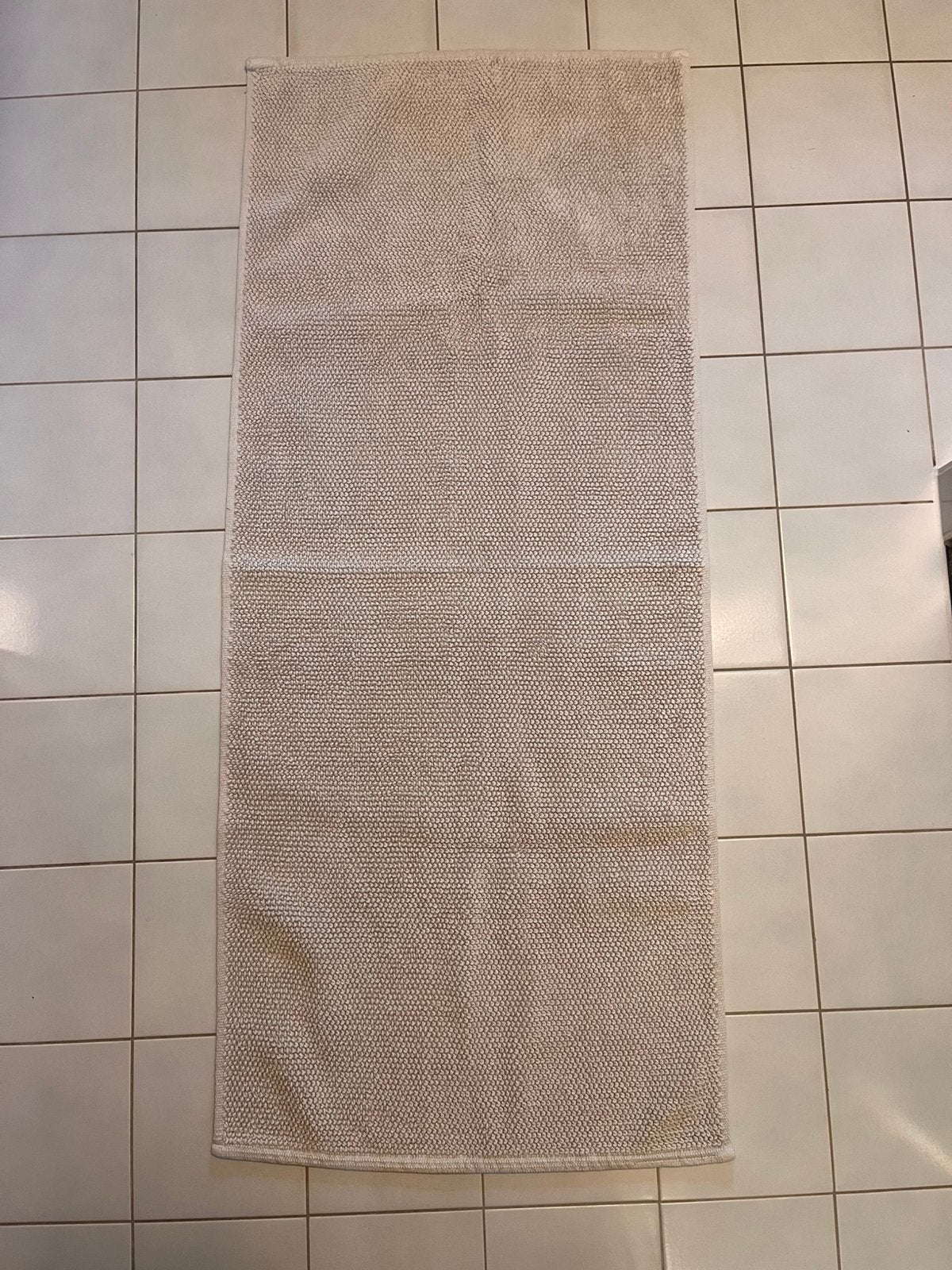 Badmat H&M beige 140x60cm, Ophalen of Verzenden, Zo goed als nieuw, Beige