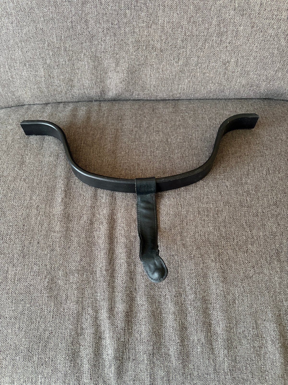 Stokke Tripp Trapp beugel met leren riempje-zwart, Ophalen of Verzenden, Gebruikt, Overige typen, Gordel(s)