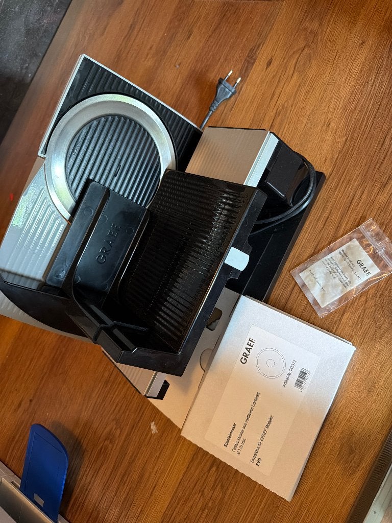 Graef snijmachine - 2x gebruikt - TEAB, Huis en Inrichting, Ophalen, Kunststof, Zo goed als nieuw, Zwart