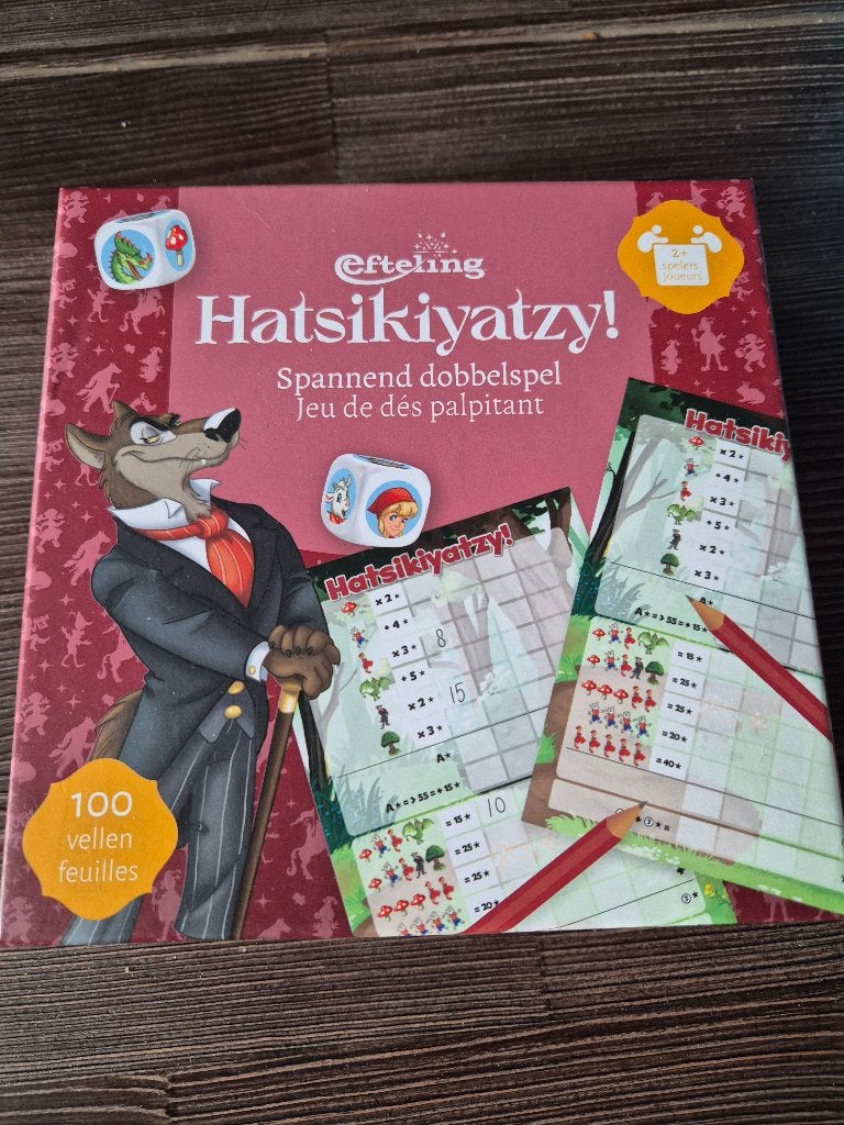 7,50 EURO: Efteling spel "Hatsikiyatzy", Ophalen of Verzenden, Zo goed als nieuw, Overige typen