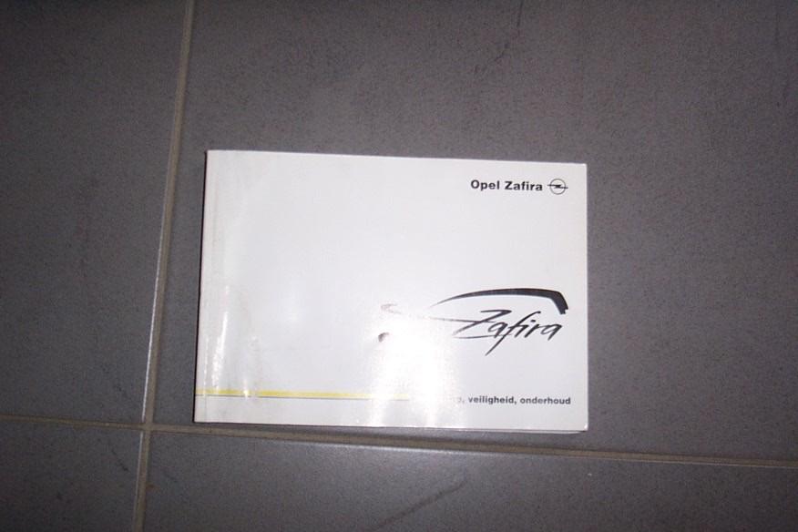 Gebruikershandleiding OPEL ZAFIRA type A   1999/2005, Ophalen of Verzenden