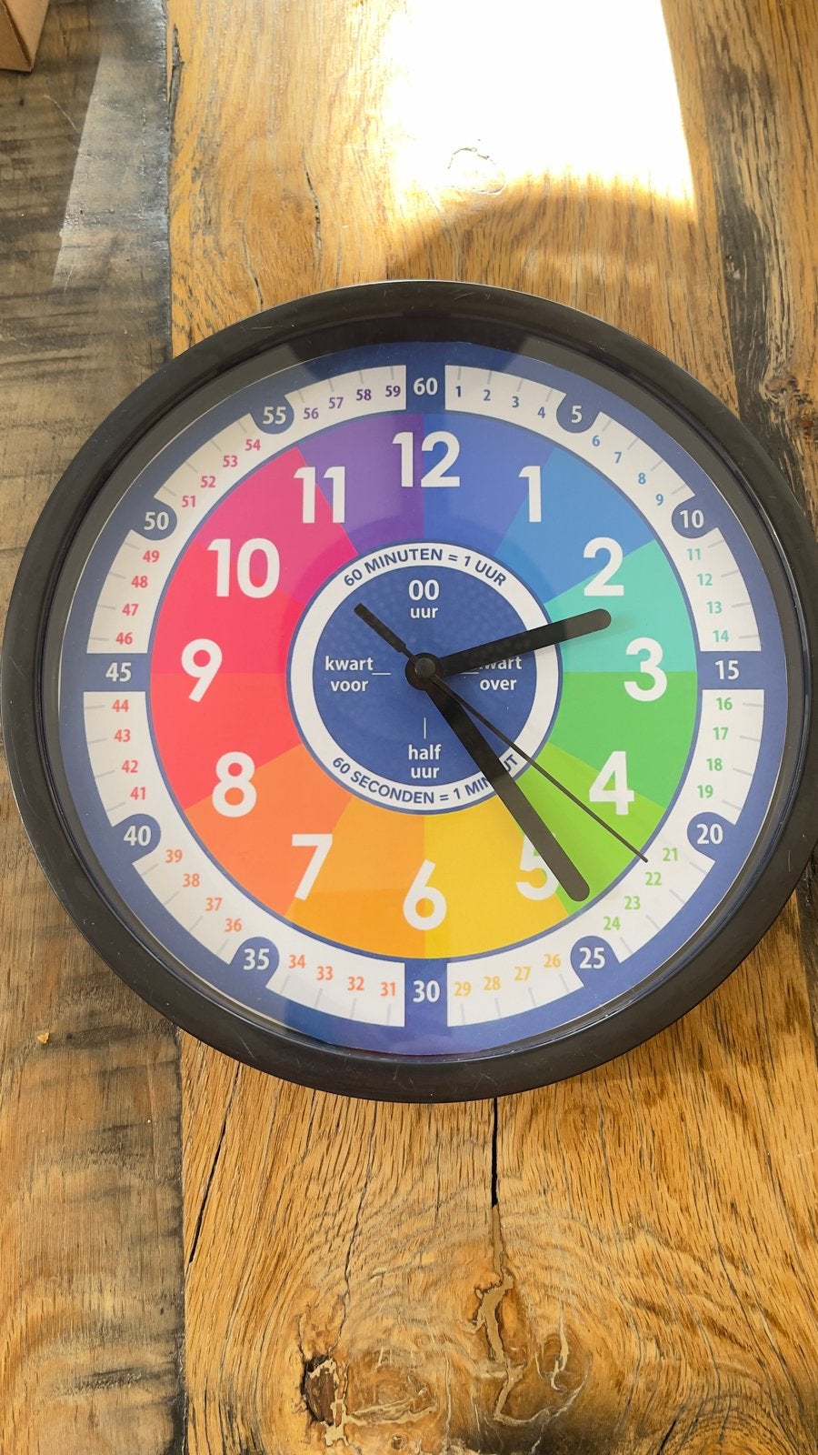 Leerklok voor kinderen 20 cm - Kleurrijk en Educatief, Kinderen en Baby's, Ophalen of Verzenden, Nieuw