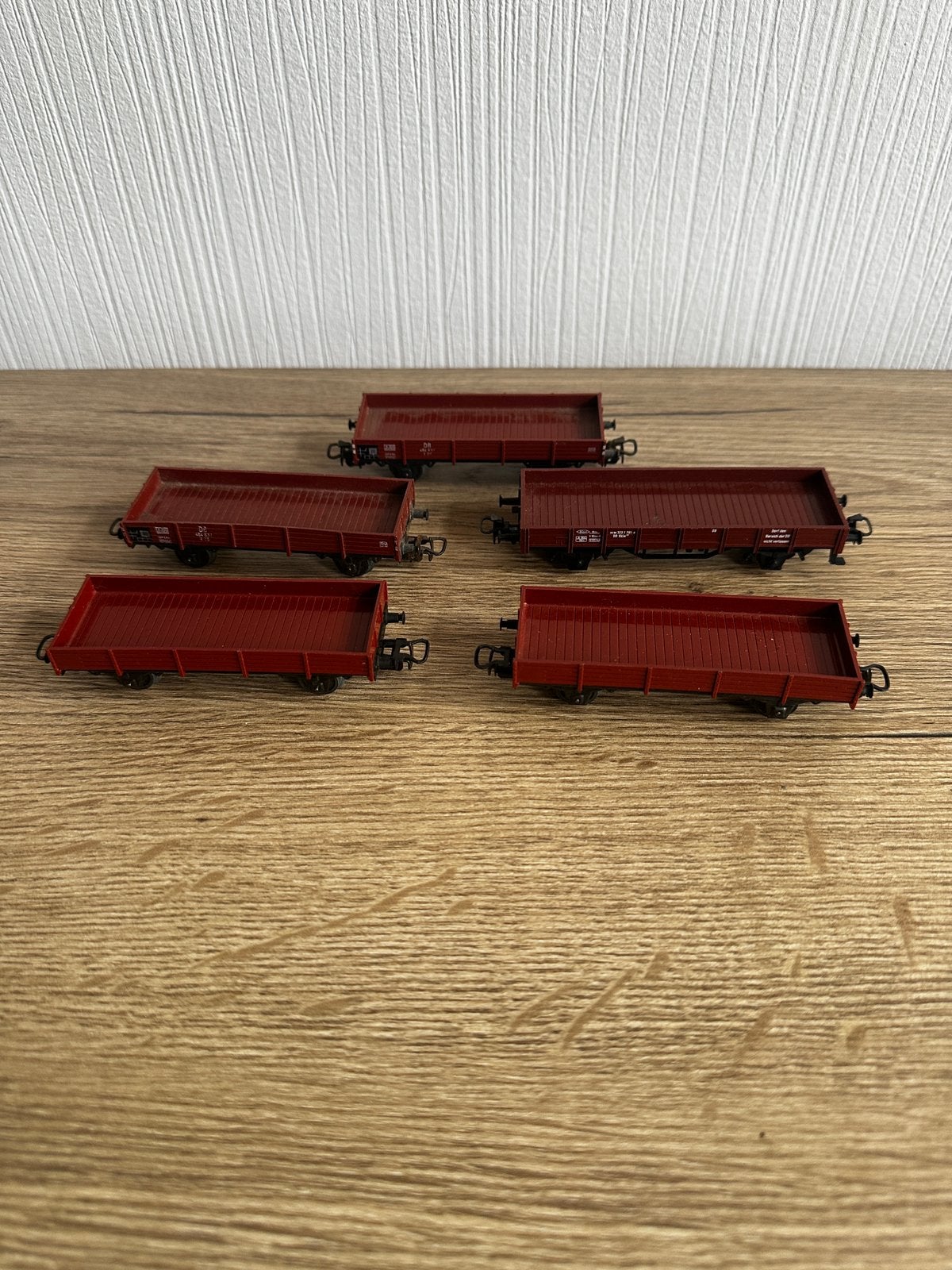 Marklin laagboordwagen 5 stuks ., Hobby en Vrije tijd, Modeltreinen | N-Spoor, Overige merken, Gebruikt, Gelijkstroom, Wagon
