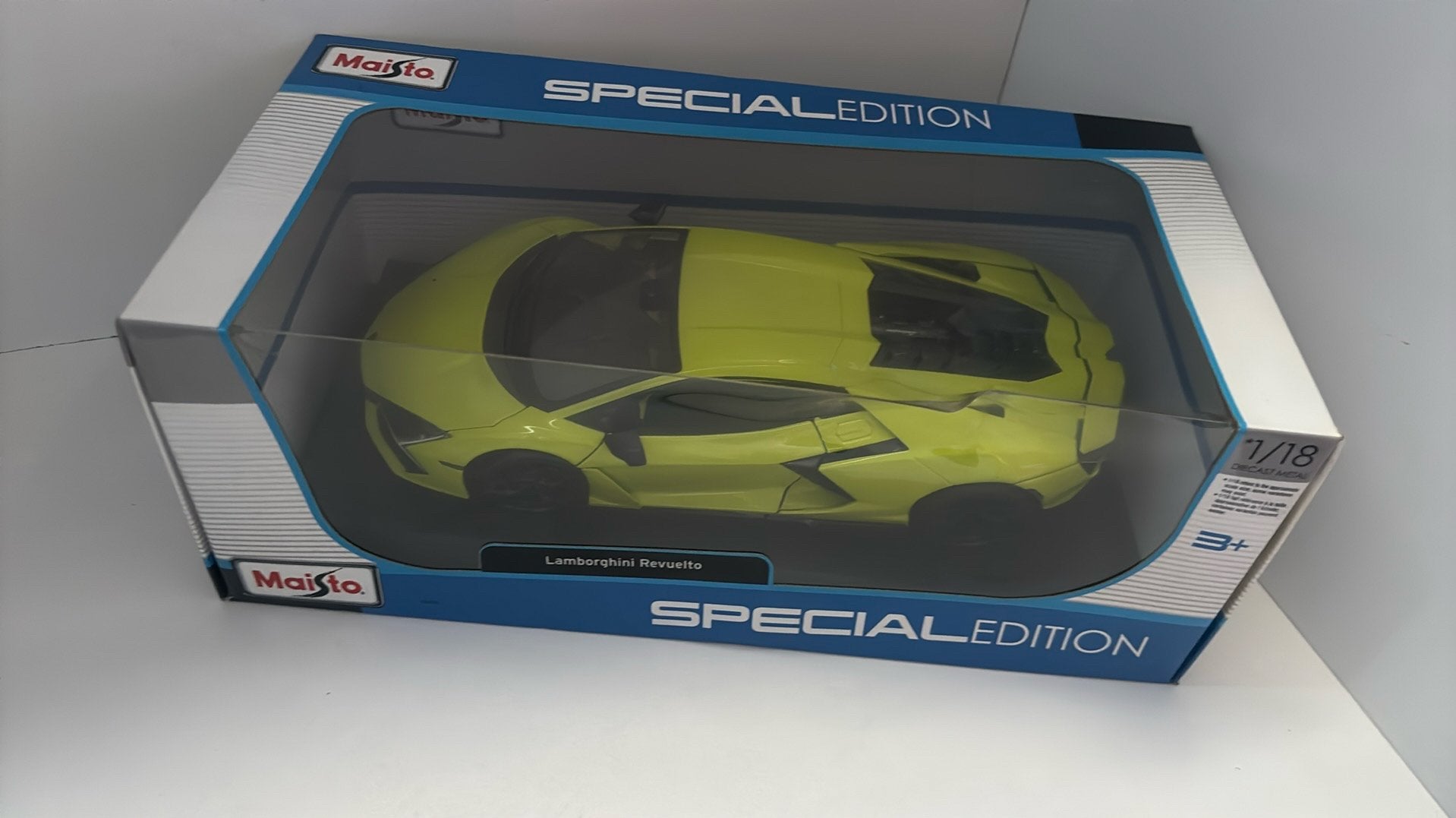 Lamborghini revuelto maisto 1.18, Maisto, Ophalen of Verzenden, A, A