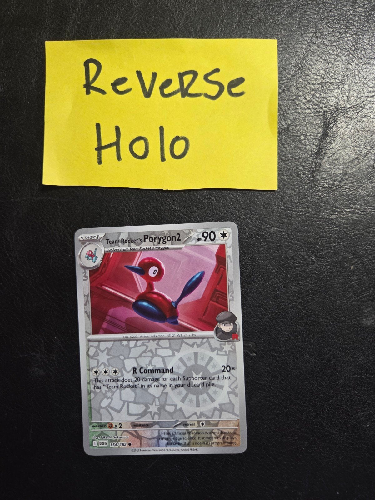 Team rocket's porygon2 154/182 Destined rivals, Ophalen of Verzenden, Zo goed als nieuw