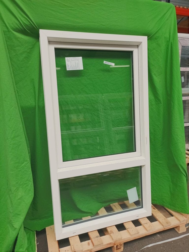 Kunststof Draaikiep vast kozijn  b98,6 x h179 -2367-, Kunststof, Raamkozijn, Niet ingevuld, Ophalen of Verzenden