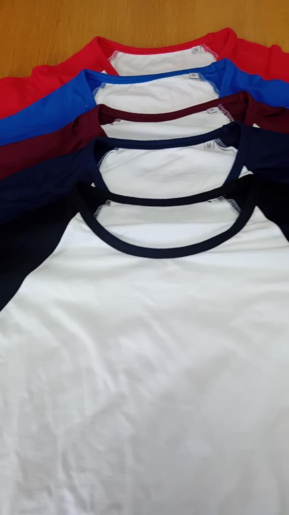 T-shirts Lange Mouw 2 kleurig, Maat 38/40 (M), Sol's, Overige kleuren, Nieuw