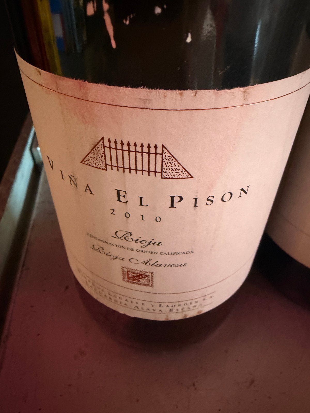 Viña El Pisón Rioja Rode Wijn 2010 en 2012, Gebruikt, Spanje, Ophalen of Verzenden, Rode wijn