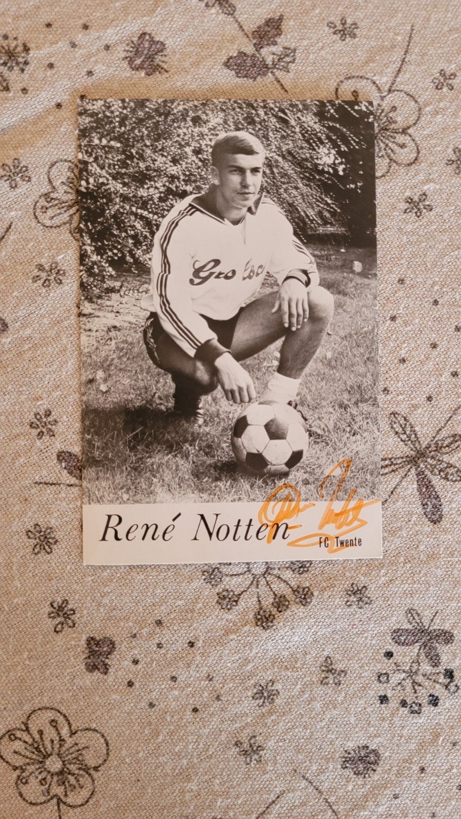 Rene Notten gesigneerd Twente Feyenoord Ajax.., Ophalen of Verzenden, Zo goed als nieuw, F.C. Twente, Spelerskaart