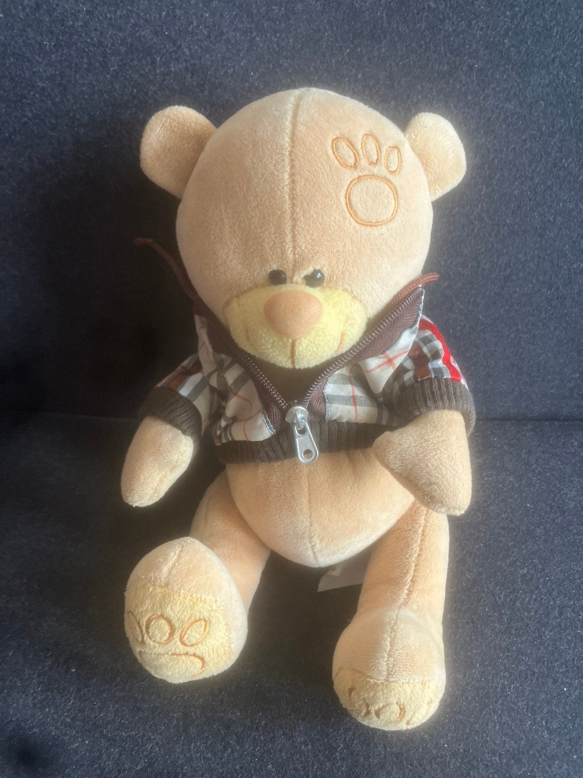 Lief beertje met Burberry jasje, Ophalen of Verzenden, Zo goed als nieuw, Stoffen beer, Overige merken