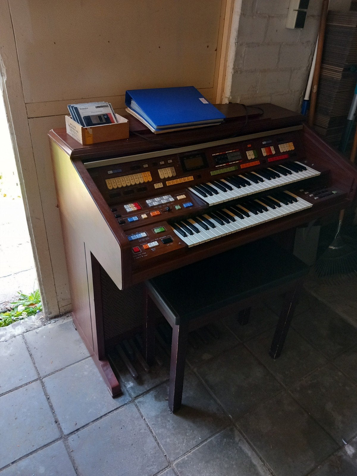 Technics SX-GN7 Orgel met handleiding en diskettes, Muziek en Instrumenten, Orgels, Ophalen