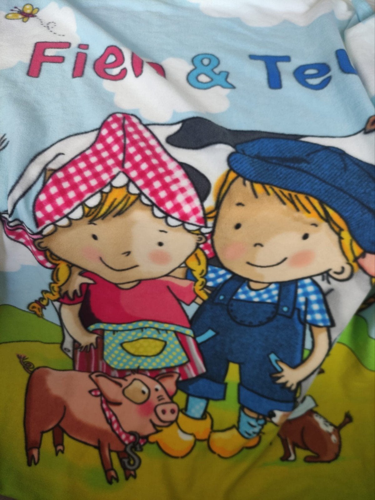 Fien & Teun Fleece Deken - Zo goed als nieuw, Ophalen, Overige merken, Kinderbed, Wasbaar