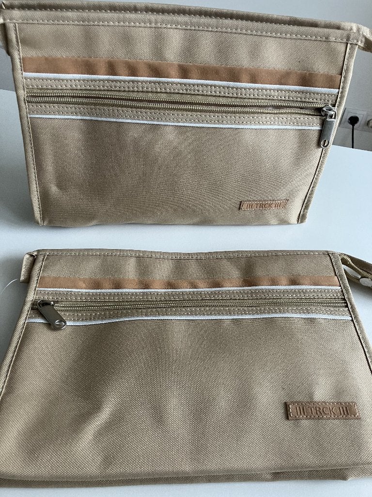 NIEUWE Heren toilettas beige van 14,99 voor 5,99, Ophalen, Nieuw, Beige, Jongen of Meisje