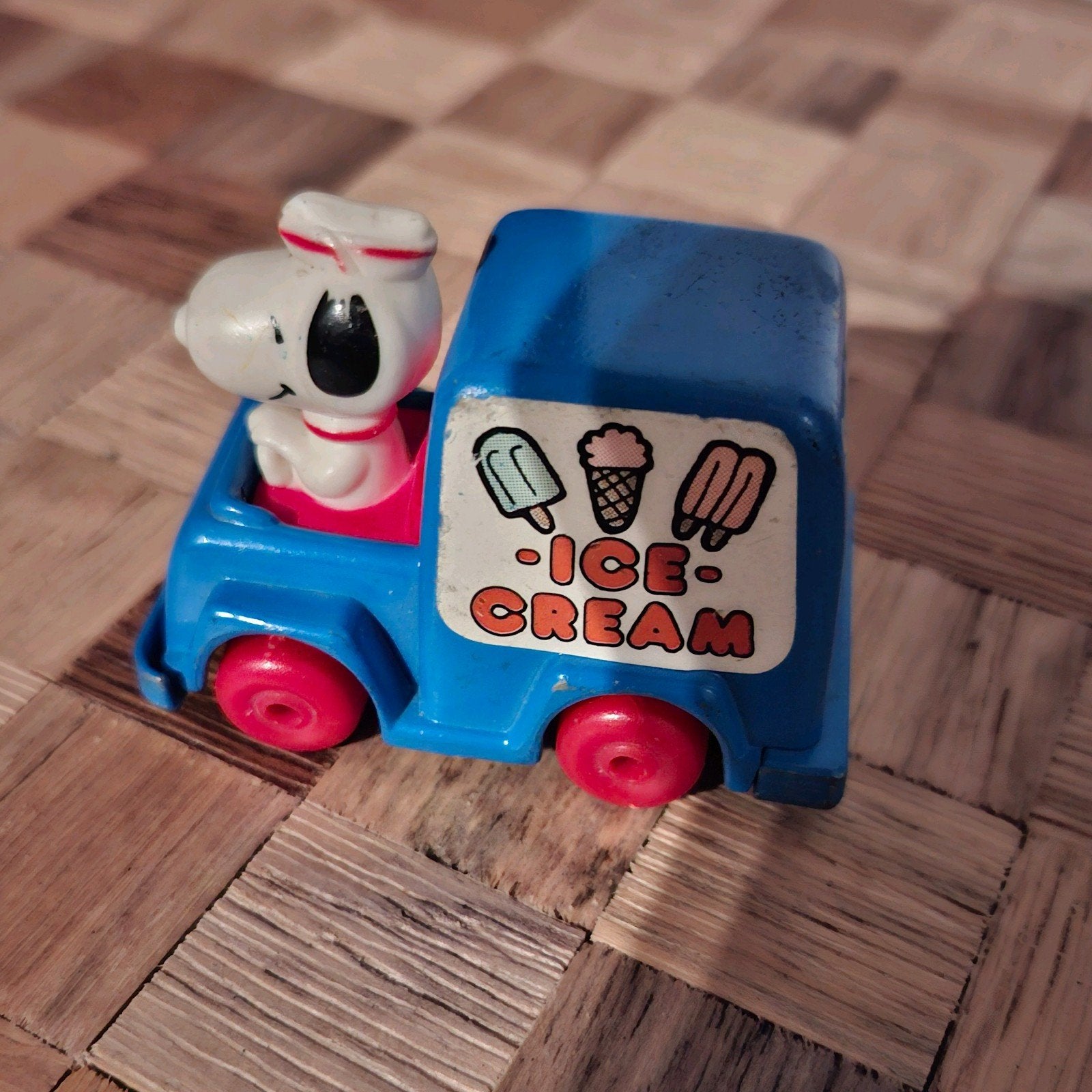 Vintage Snoopy IJscowagen Speelgoed, Ophalen of Verzenden, Gebruikt