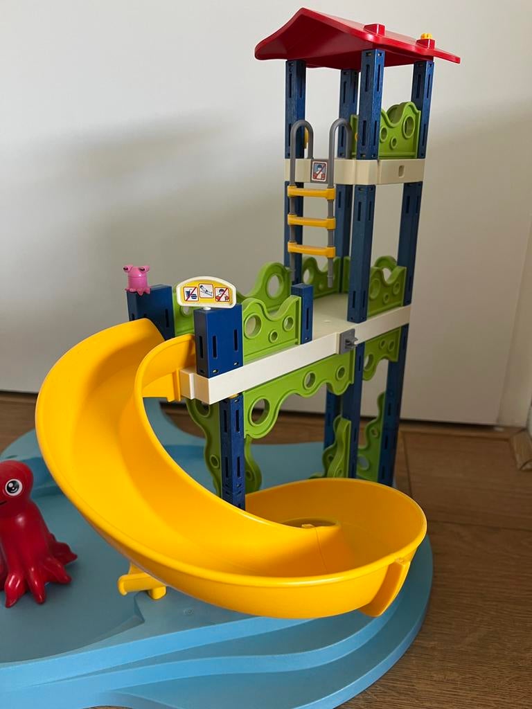 Super leuk zwembad met glijbaan Playmobil, Ophalen of Verzenden, Zo goed als nieuw
