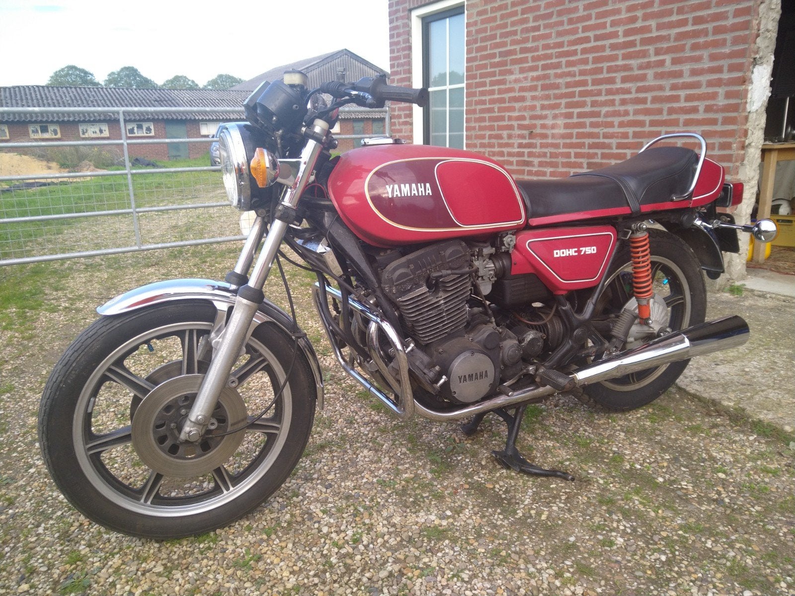 Yamaha XS750 triple, 1979  1 eigenaar, uniek!, Motoren, 750 cc, Cardan-aandrijving, Gebruikt, 3 cilinders