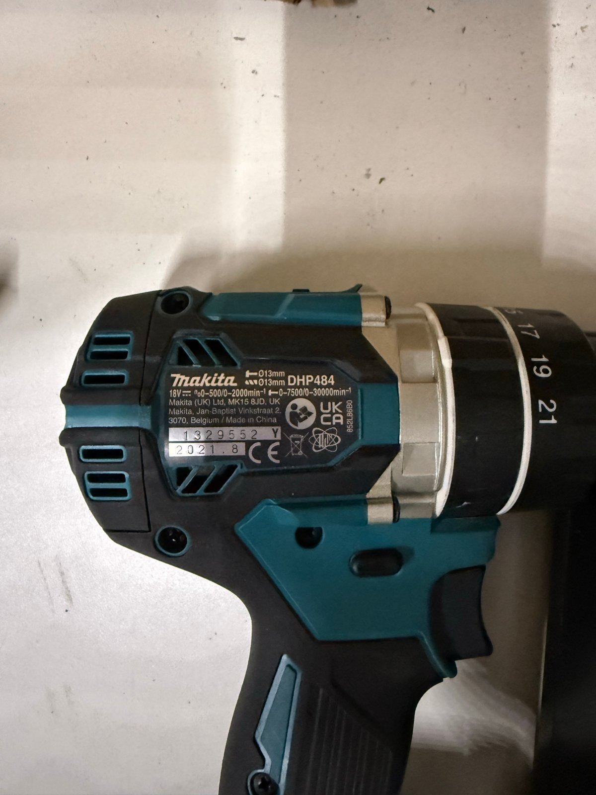 Makita DHP484 Boor- en Schroefmachine & DGA504 Haakse Slijpe, Ophalen, Minder dan 400 watt, Klopboormechanisme, Zo goed als nieuw