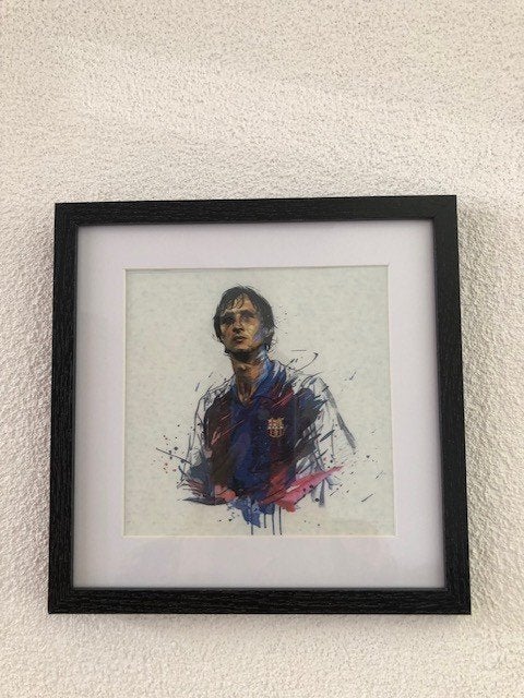 Cruyff pentekening of print, Ophalen of Verzenden, Zo goed als nieuw, Ajax, Overige typen