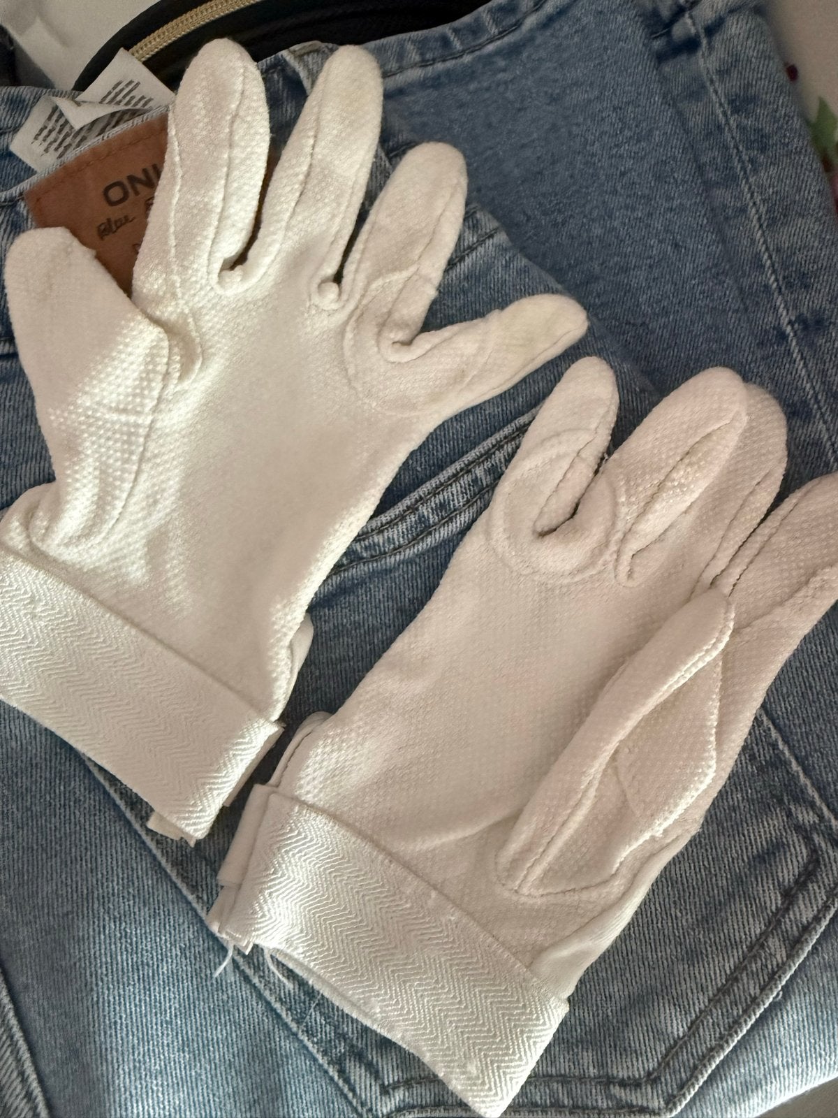 Paardrij Handschoenen wit, Ophalen of Verzenden