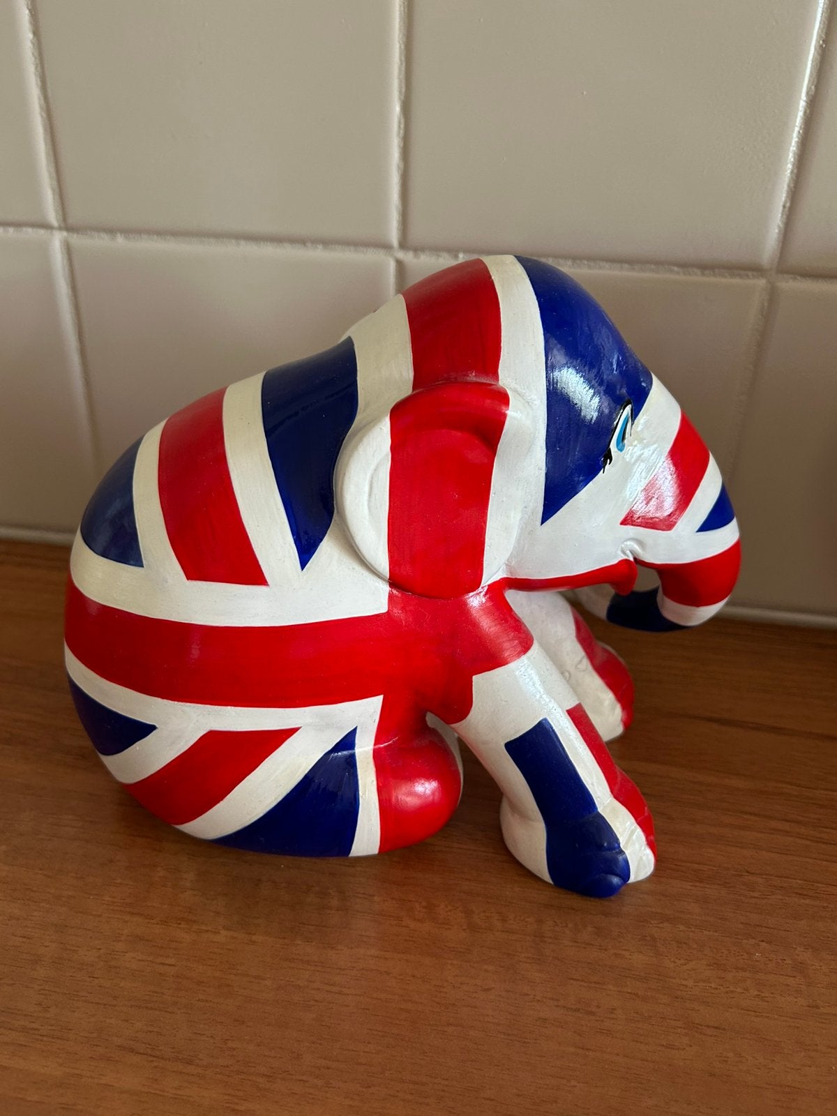 Elephant parade - Union Jack - 20 cm, Ophalen of Verzenden, Zo goed als nieuw, Dier