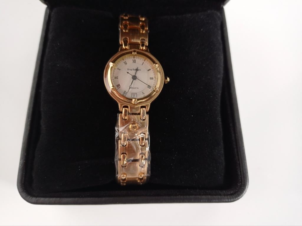 € 65,00 - Dameshorloge - KRUG BAUMEN 18K Goldplated - NIEUW, Ophalen of Verzenden, Nieuw, Overige merken