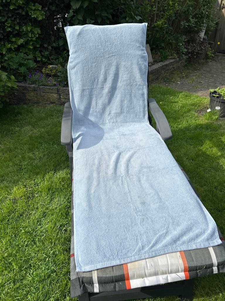 Zachte badstof ligstoelhoes - Lichtblauw NIEUW, Ophalen of Verzenden, Gebruikt, Overige materialen