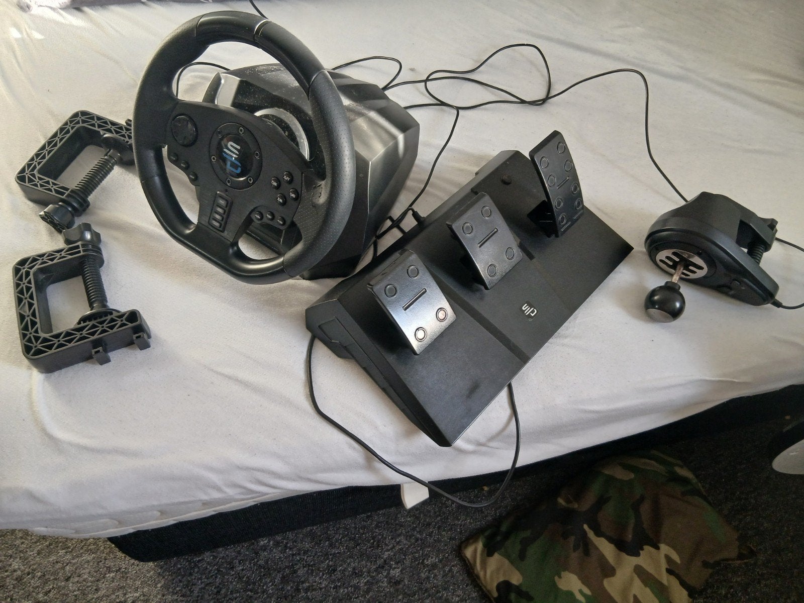 Racestuur met pedalen en shifter voor Xbox, PS4/PS5 en PC, Ophalen, Gebruikt, PlayStation, Racestuur